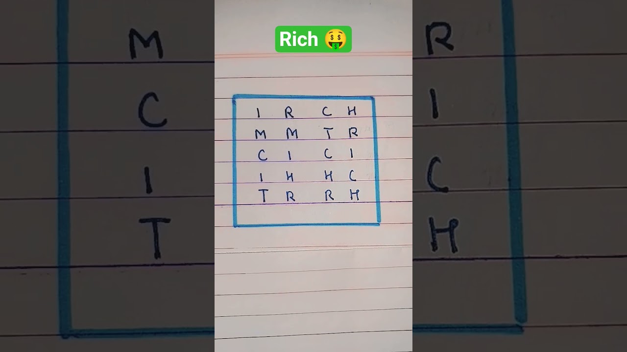 spot the word rich are here 🤔