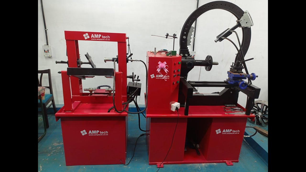 Alloy wheel repair outlet, Equipment supplied By AMP tech ®, Pune , M: +91 9373305074