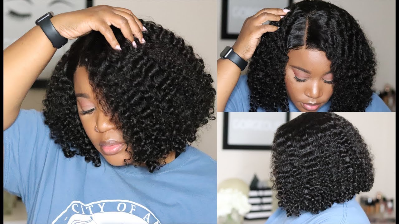 Juicy Curls😍 I Affordable Curly Short Bob Wig | Preplucked & Bleached ...