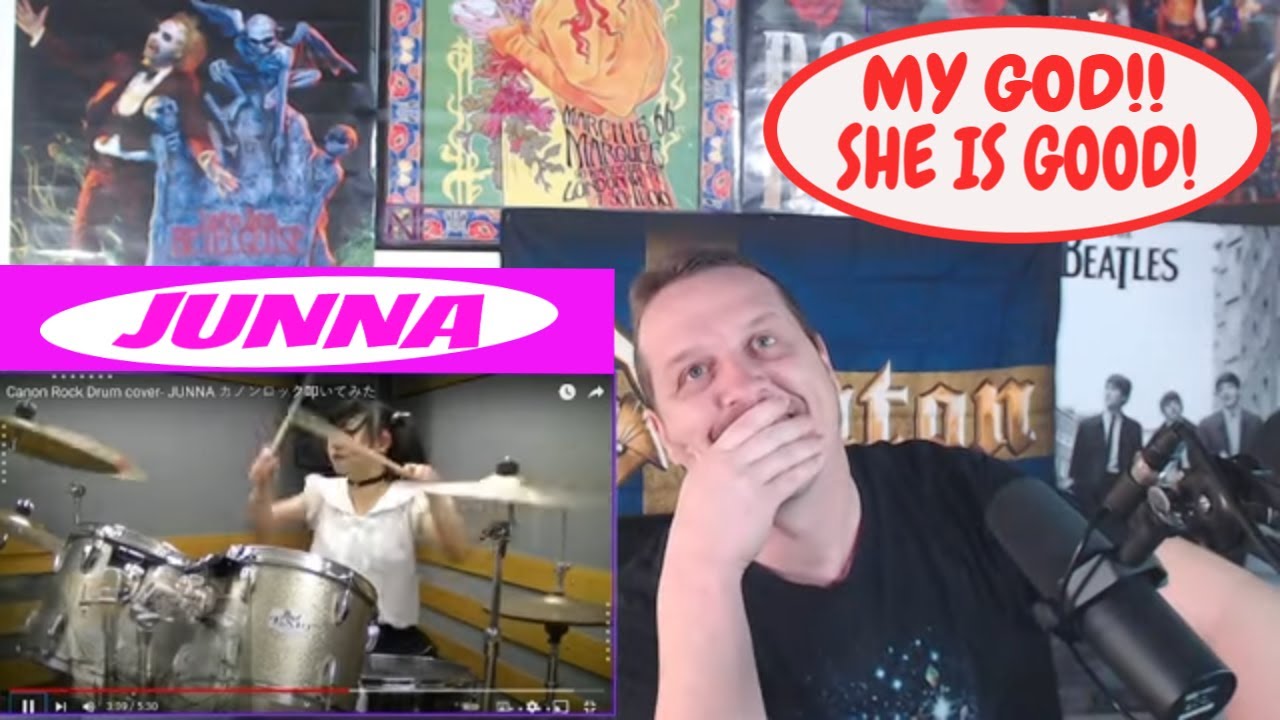 INSANE TEEN DRUMMER! | JUNNA - CANON ROCK COVER | REACTION & ANALYSIS | TOMTUFFNUTS REACTS