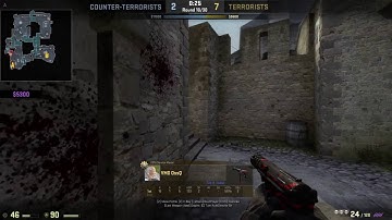 CS:GO  Highlight - Cobblestone Ace w/ 1v4 Clutch