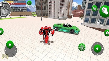 Real Rope Car Robot Transformation Hero Game #3 - Android Gameplay