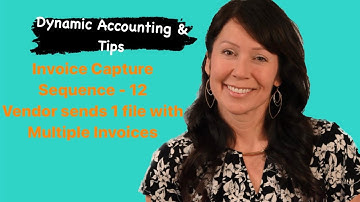 Invoice Capture - Video 12 - Vendor sends 1 file with Multiple Invoices