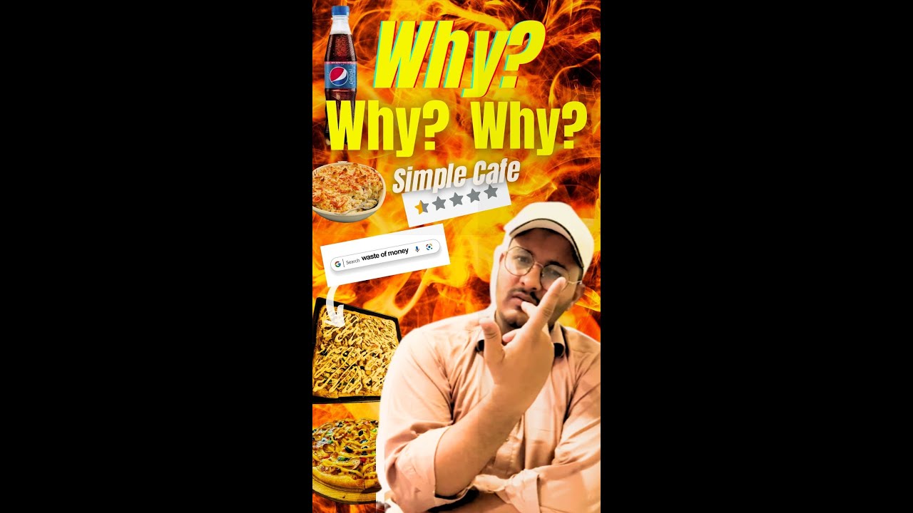 Why Why Why? Simple Cafe 😕 I Waste of money food? I Fast Food Review I Multan @MrShahbiofficial
