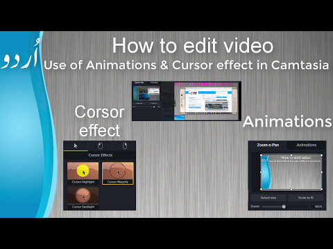 How to edit video #4 | Use of Animations and Cursor effect in videos | Camtasia Video editor