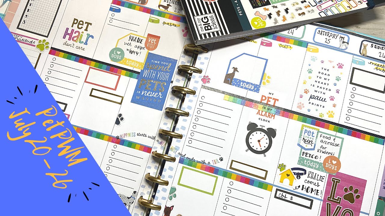 BIG HAPPY PLANNER | Plan With Me | July 20-26 | That Pixie Planner Life