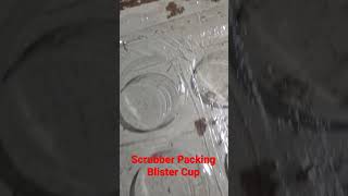 High Quality Scrubber packing blister cup, 100% transperant