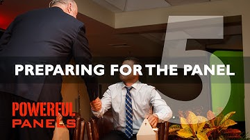 How to Moderate a Panel Discussion: Preparing for the Panel (Video #5, 12mins)