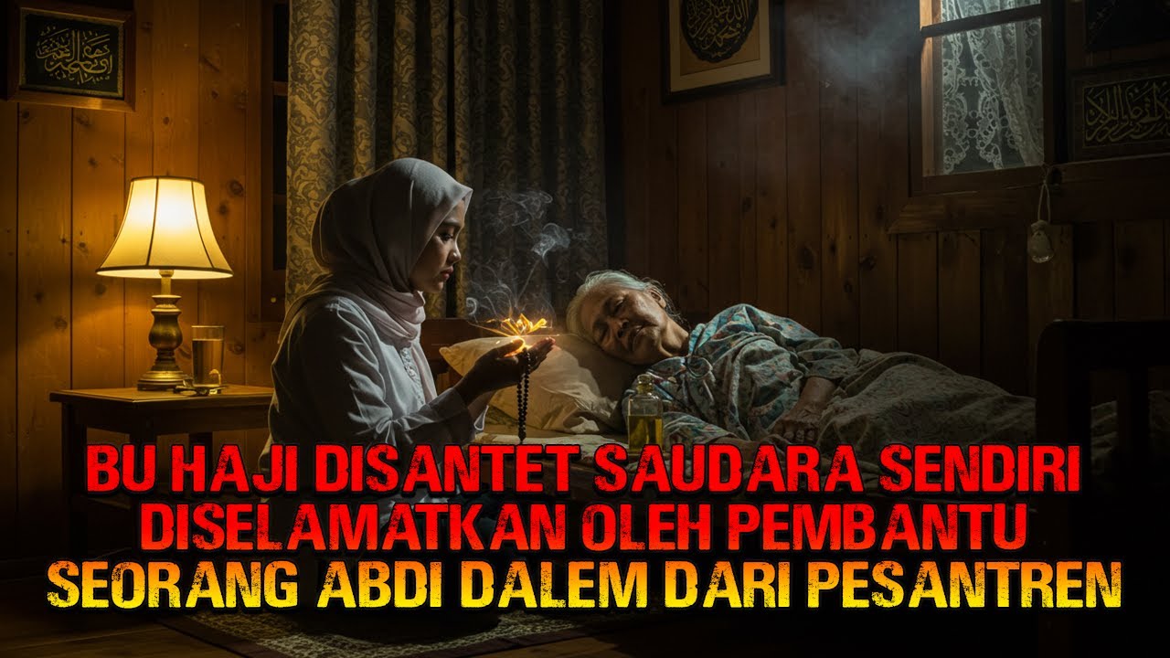 BU HAJI DISANTET SAUDARA SENDIRI DISELAMATKAN OLEH PEMBANTU SEORANG ABDI DALEM DARI PESANTREN
