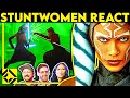 Stuntwomen React to Bad & Great Hollywood Stunts 7