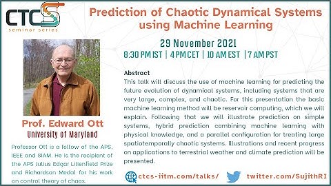 Critical Transitions in Complex Systems - Talk by Prof. Edward Ott