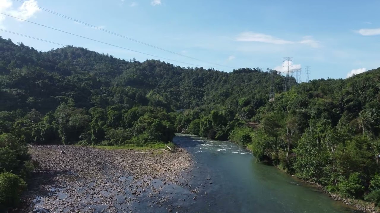 Flying Over Borneo’s Hidden Rivers and Forested Hills – Peaceful Drone Journey
