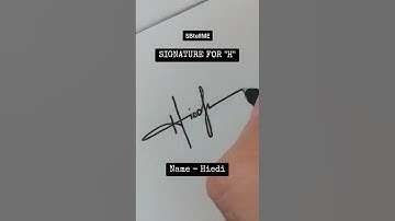 Signature for H | Hiedi | SBtellME Calligraphy and Handwriting #shorts #signature  #calligraphy