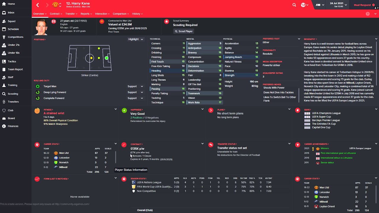 Football Manager 16 Best Young Players In The Future Strikers Youtube