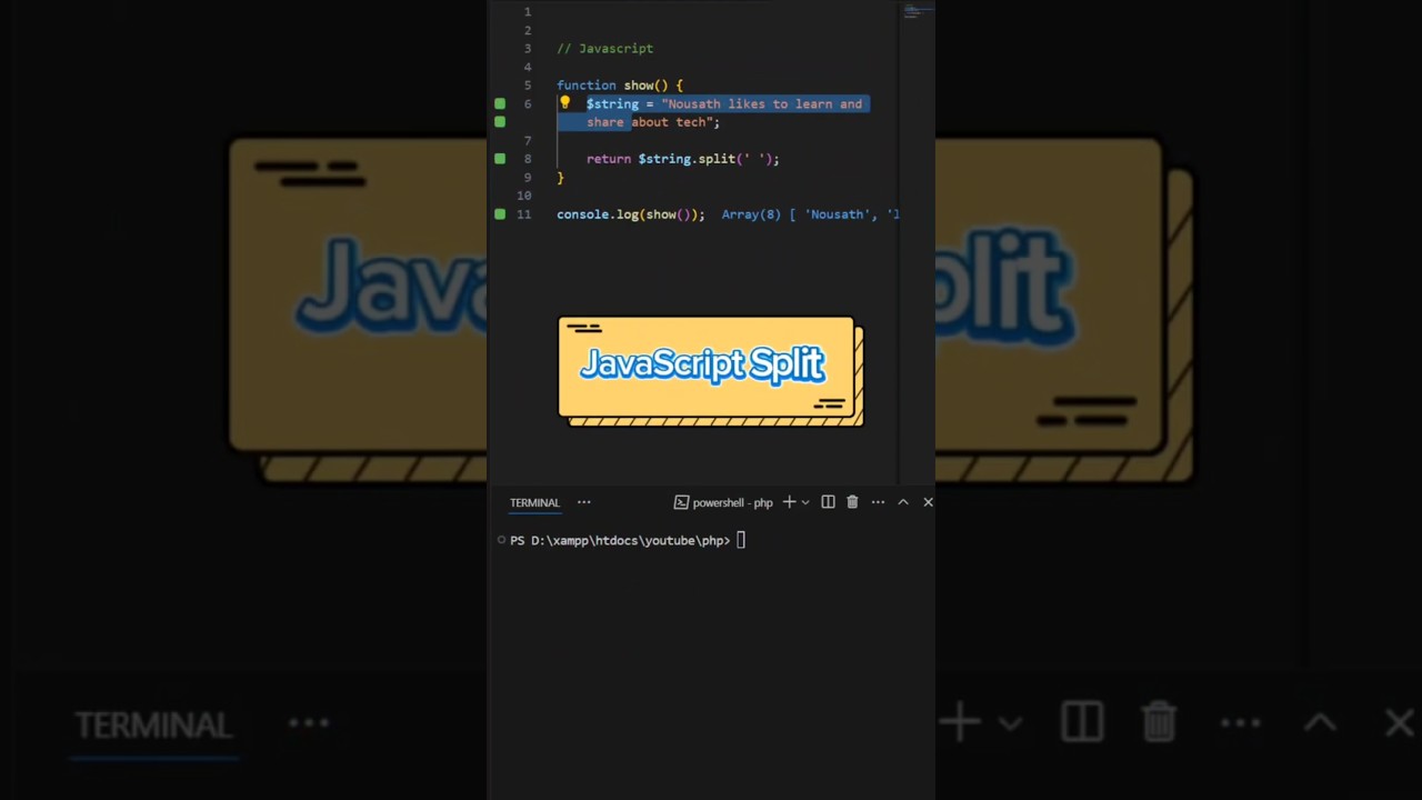 JavaScript String to Array Using split() 👨‍💻 in Tamil | 