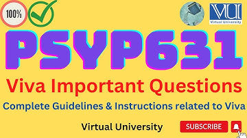 PSYP631 || Viva-richtlijnen || Belangrijkste vragen in Viva