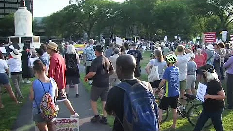 Hundreds gather for ‘Good Trouble' rallies across Connecticut
