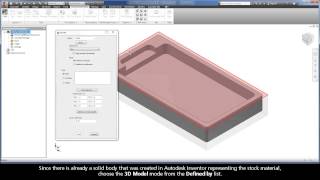 InventorCAM iMachining Training Course - Exer #1: Define the CAM-Part