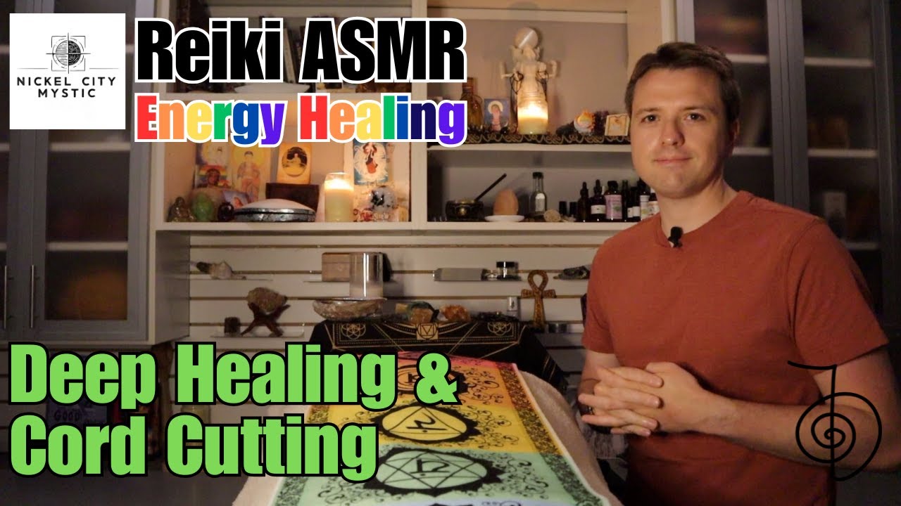 Reiki ASMR | Cord Cutting and Deep Clean | Energy Healing Massage | Music and No Music