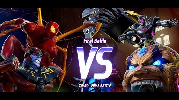Iron-Spider & Thanos Vs Ultron Omega =Marvel VS Capcom Infinite=