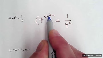 How to solve exponential equations without using logarithms