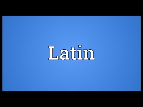 Latin Meaning