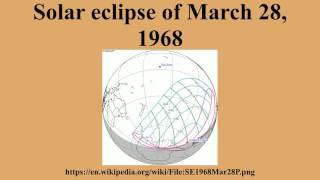 Solar eclipse of March 28, 1968