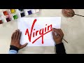 How to draw the virgin logo