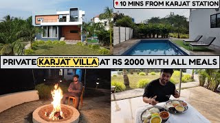 Best Villa in Karjat for Staycation | Private Pool and Bonfire | Villa near Karjat station