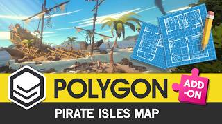 POLYGON Pirate Isles Map (Showcase) 3D Art for Games by #SyntyStudios
