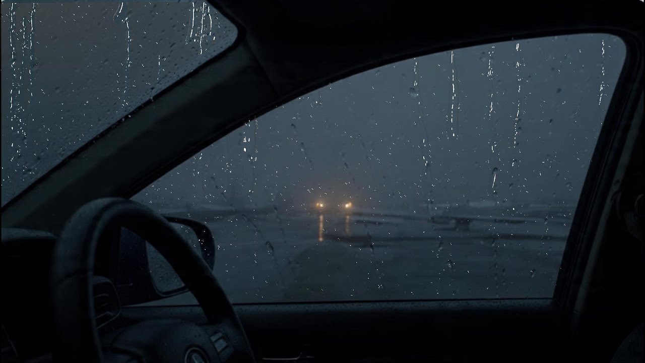 Cozy Car Rain Reflections | Relaxing Rain Ambience for Study & Meditation