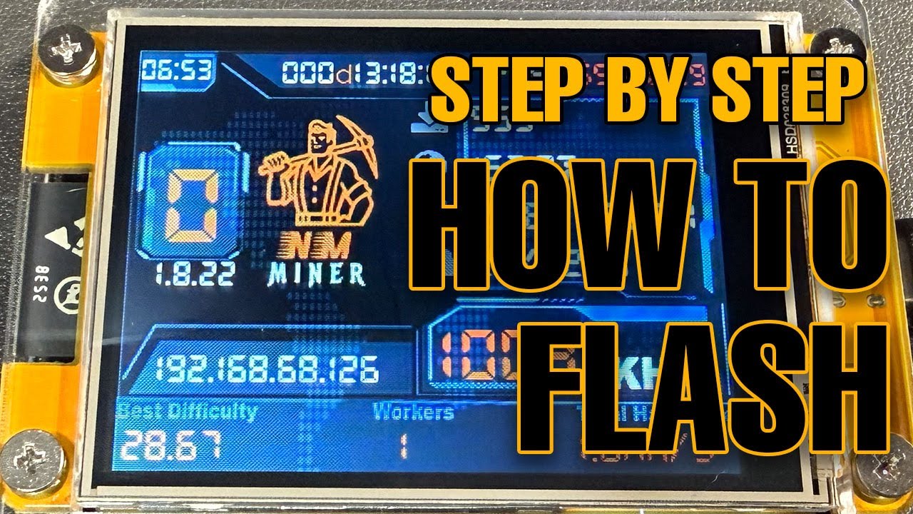How to Flash an NMminer Bitcoin Solo Miner ESP32 - NOT NerdMiner (Step-by-Step, Real-Time Tutorial)