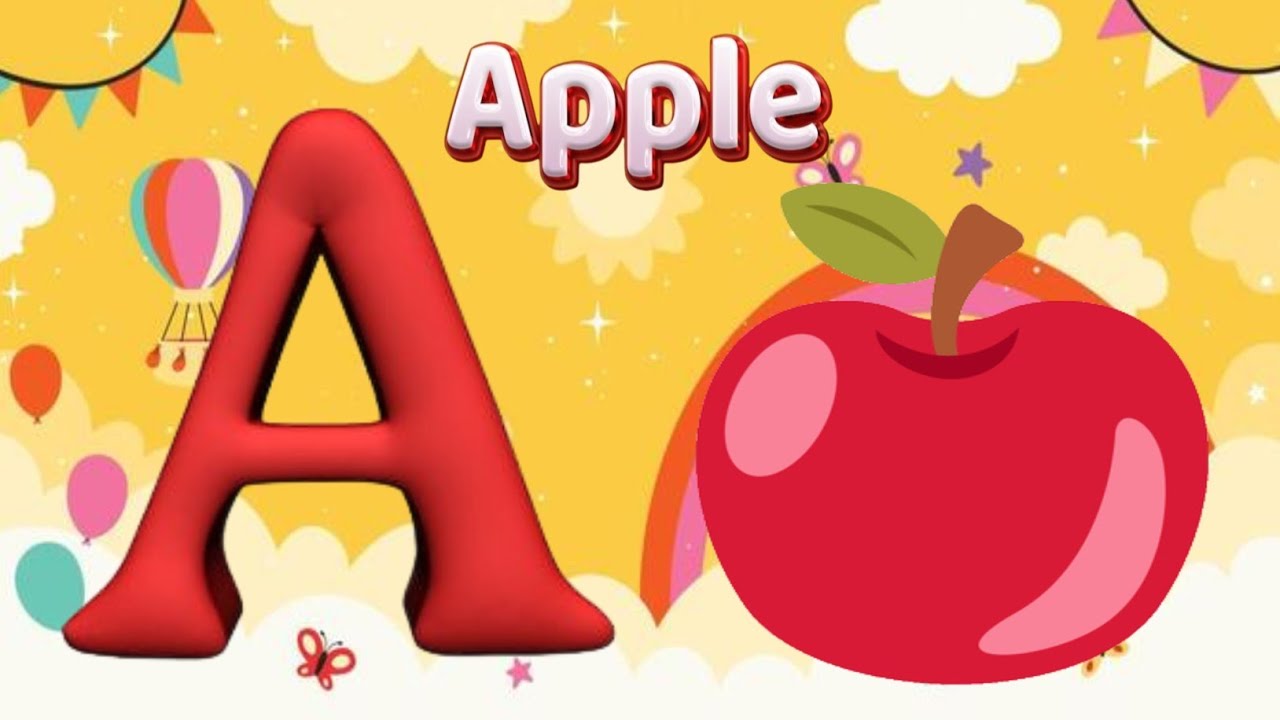 Alphabet Rky Phonics Song 2 with TWO Words in 3D - A For Airplane - ABC Alphabet ...