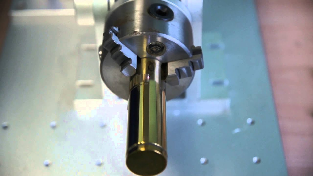 Маркировка штрих-кода на цилиндре на оборудовании Perfect Laser PEDB-400B