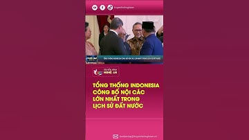 Tổng thống Indonesia công bố nội các lớn nhất trong lịch sử đất nước