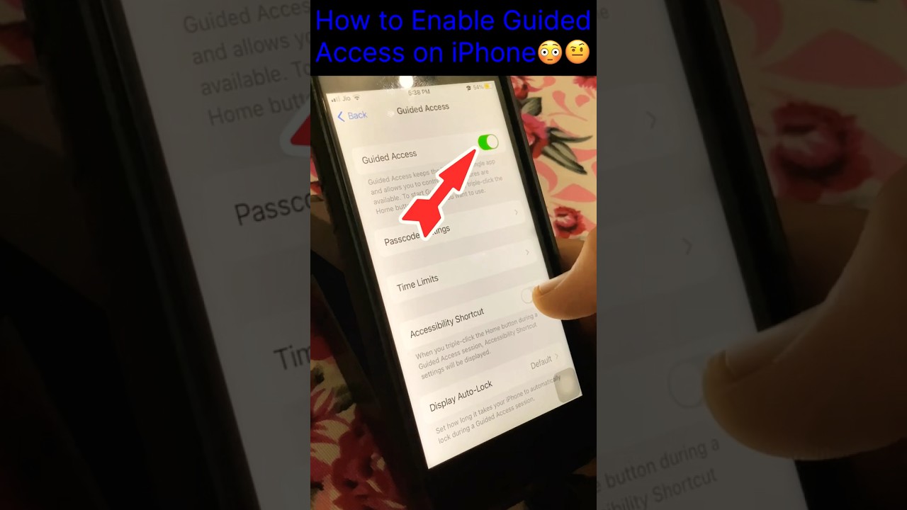 How to Enable Guided Access on iPhone😳🤨 ❓|| 