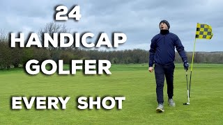 24 Handicap Golfer. 9 Holes. Every Shot