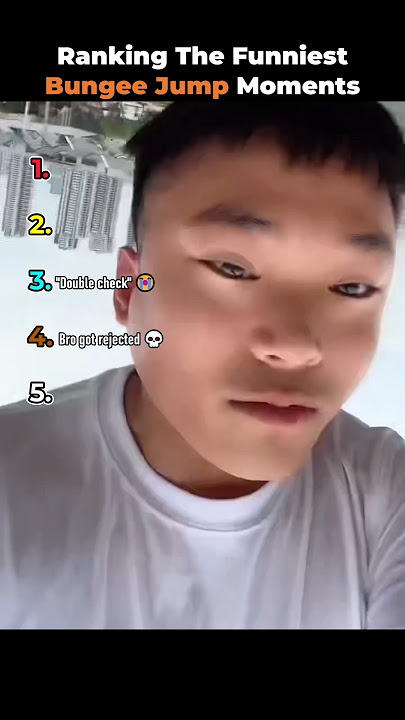 Ranking The Funniest Bungee Jump Moments 🤣 #shorts #funny #ranking #tiktok