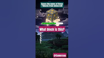 Can you guess these blocks from Minecraft? Part 5 #shorts #minecraft #quiz