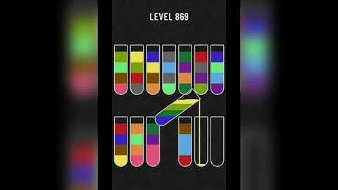 Water sort puzzle level 869