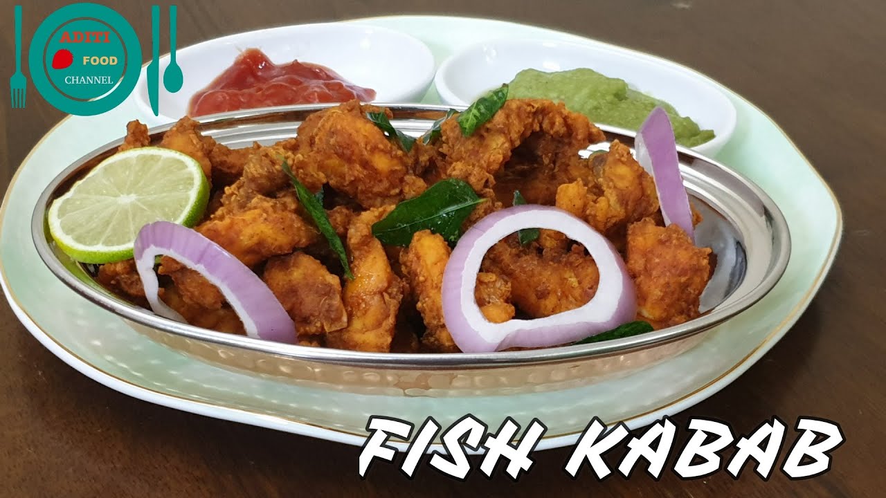 FISH KABAB RECIPE/HOME MADE RESTAURANT STYLE FISH KABAB/SPICY TASTY