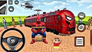 🕷️Spiderman Driving Luxury Train 🥳& Spiderman 3D Game🤩Indian Thift Auto🥰 Purchase Lot's Of Spiderman screenshot 2