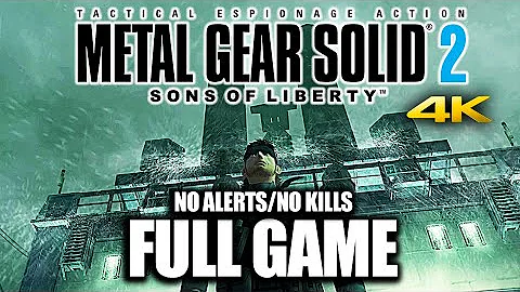 Metal Gear Solid 2 Sons of Liberty || No Alerts - No Kills || Full Game Walkthrough【4K60ᶠᵖˢ UHD】