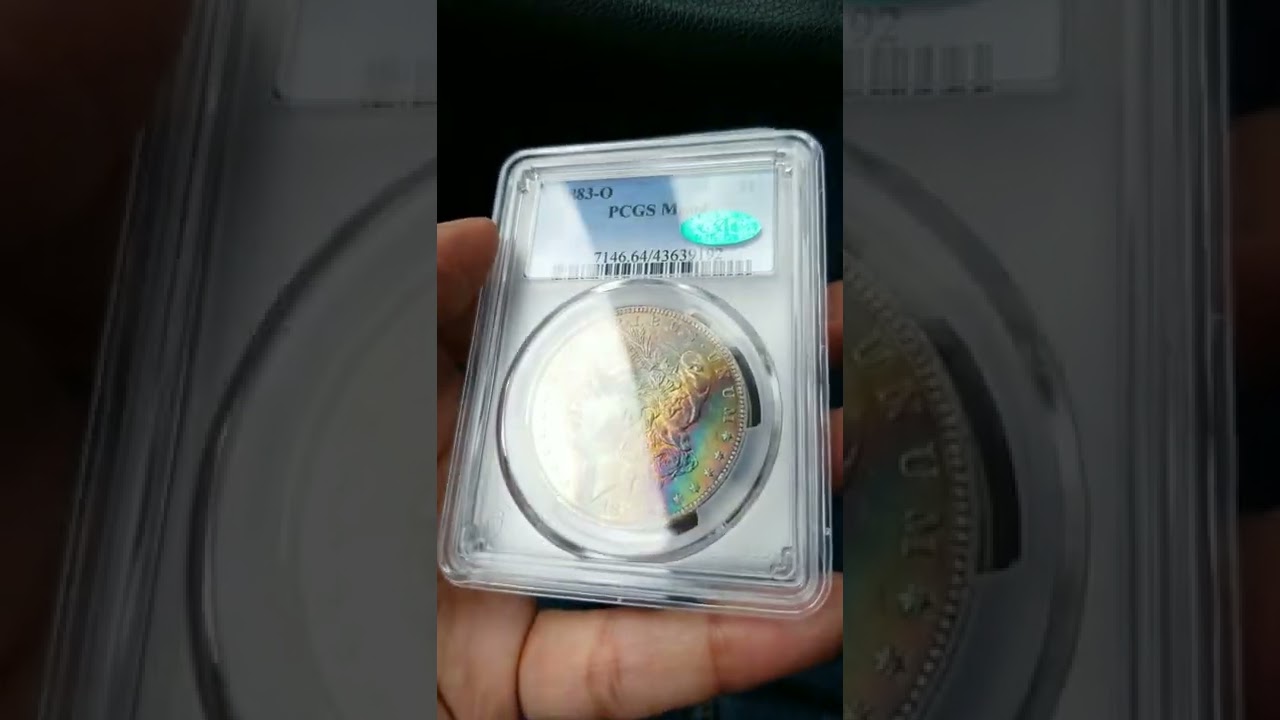 Rainbow Toned Morgan Dollar!