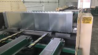 L Section Duct being run on Full Wrap Duct Line