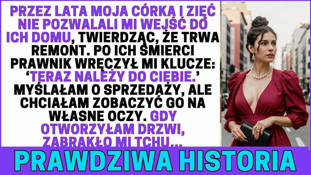 Osiem lat wymyślała wymówki. „Remont w toku”, „bałagan”, „nie teraz”. A kiedy w końcu trzymałam w ręku klucz do domu mojej zmarłej córki, myślałam, że znajdę niedokończone ściany i porozrzucane...