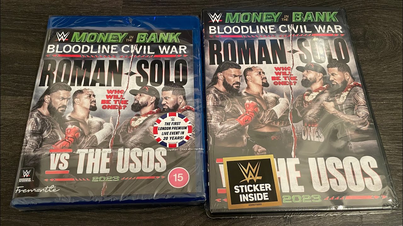 WWE Money in the Bank 2023 UK Bluray Exclusive & USA DVD YouTube