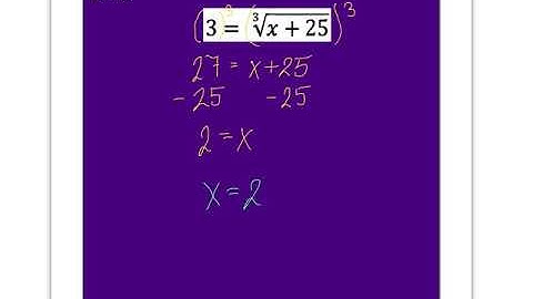 Solving Cube Root Equations