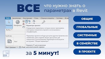 Параметры в Revit за 5 минут!