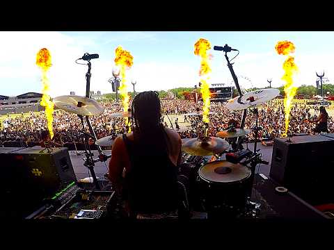 BlackRain - Hellfest 2026 - Wall of death - Drumcam